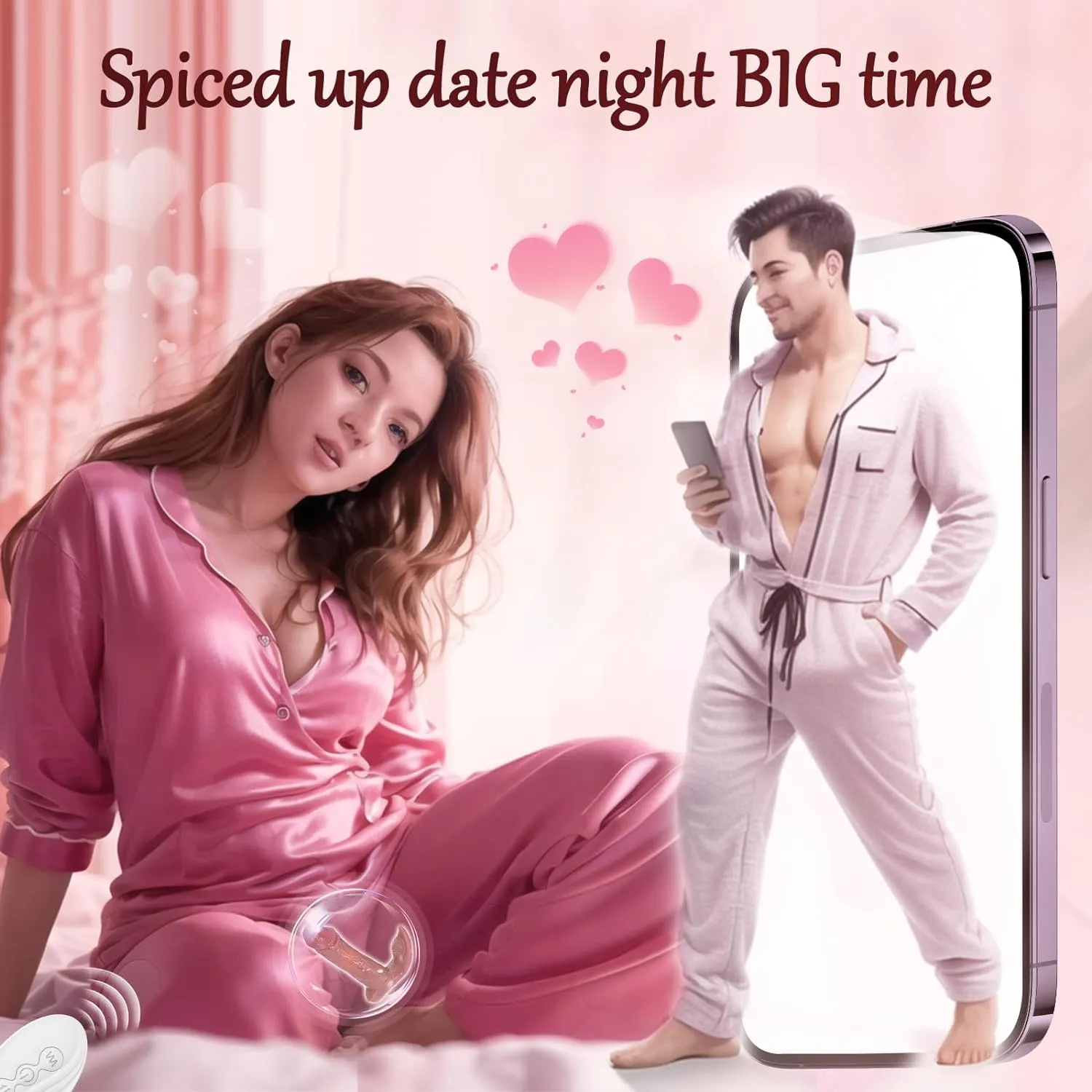 Lifelike Thrusting Dildo Vibrator - Bluetooth APP Controlled Clit Stimulator Anal Dildo Sex Toy