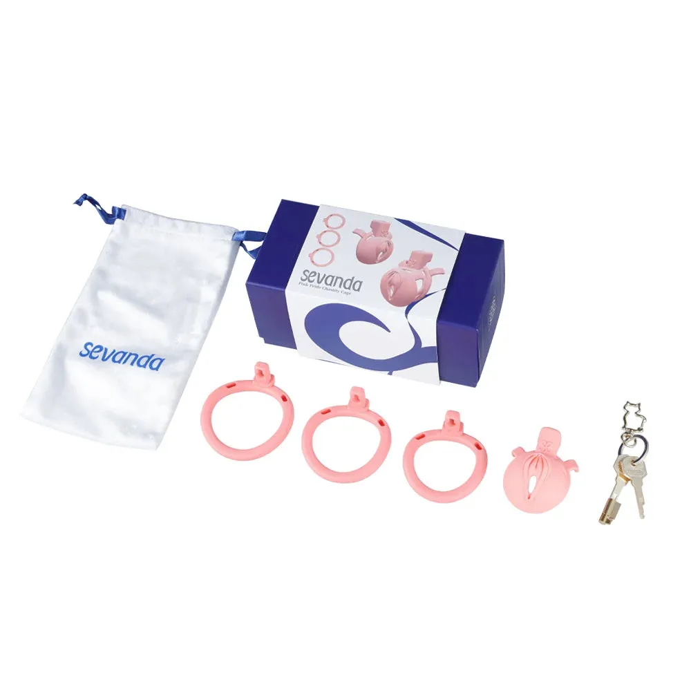 LOCKINK Sevanda 3D Printed Pink Pride Male Chastity Cage