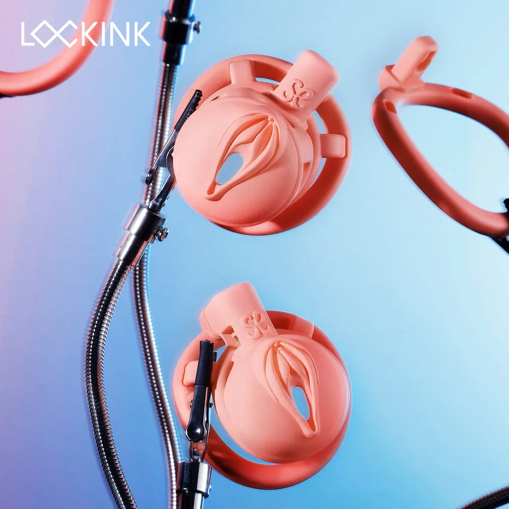 LOCKINK Sevanda 3D Printed Pink Pride Male Chastity Cage