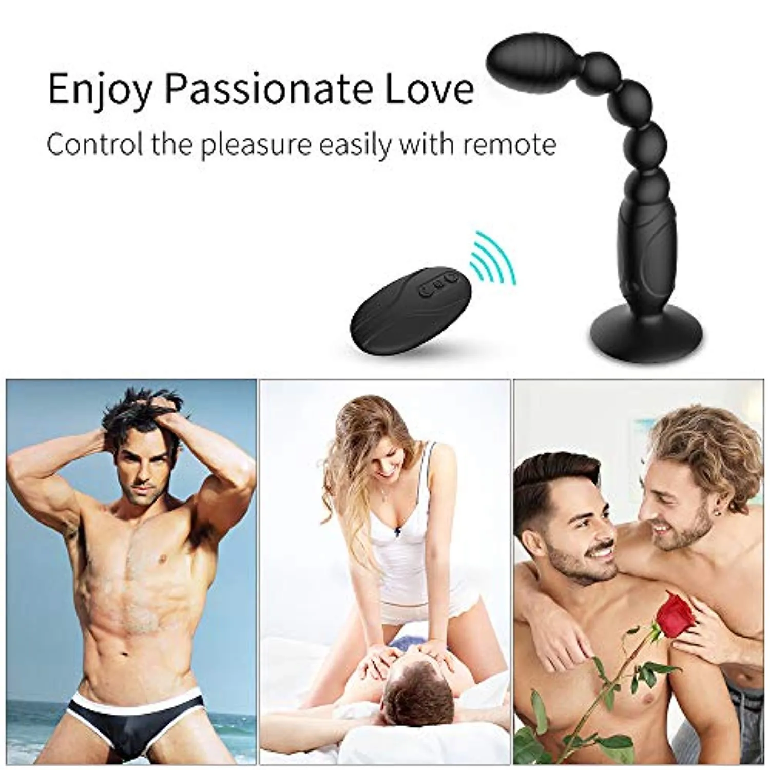 LonganDelight - Anal Vibrator Prostate Massager Butt Plug With Suction Cup