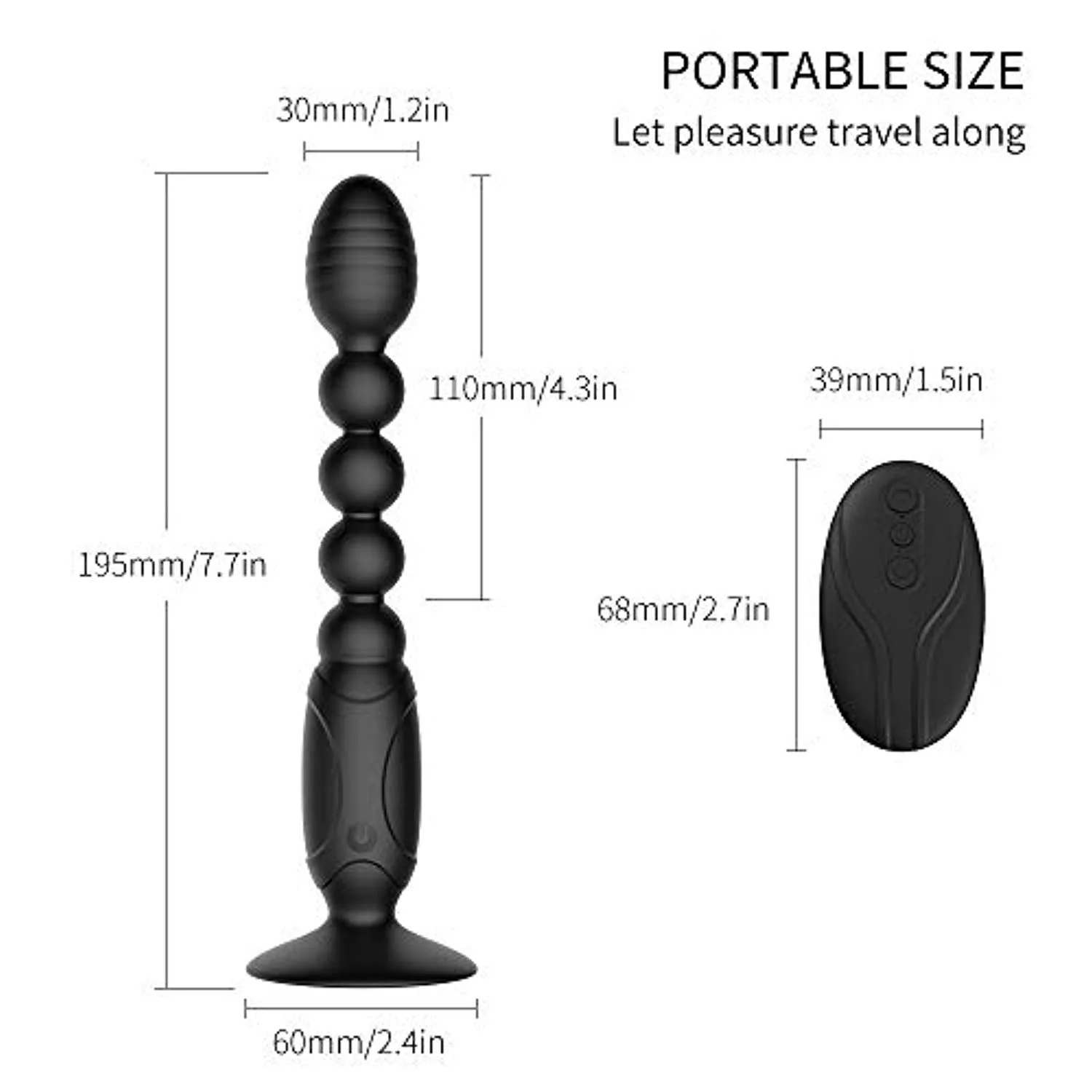 LonganDelight - Anal Vibrator Prostate Massager Butt Plug With Suction Cup