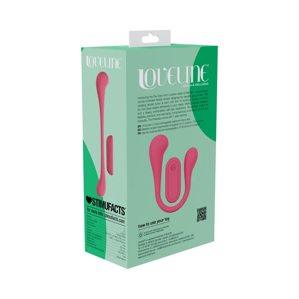 LoveLine FlexEase Bend Vibe Liquid Silicone Pink