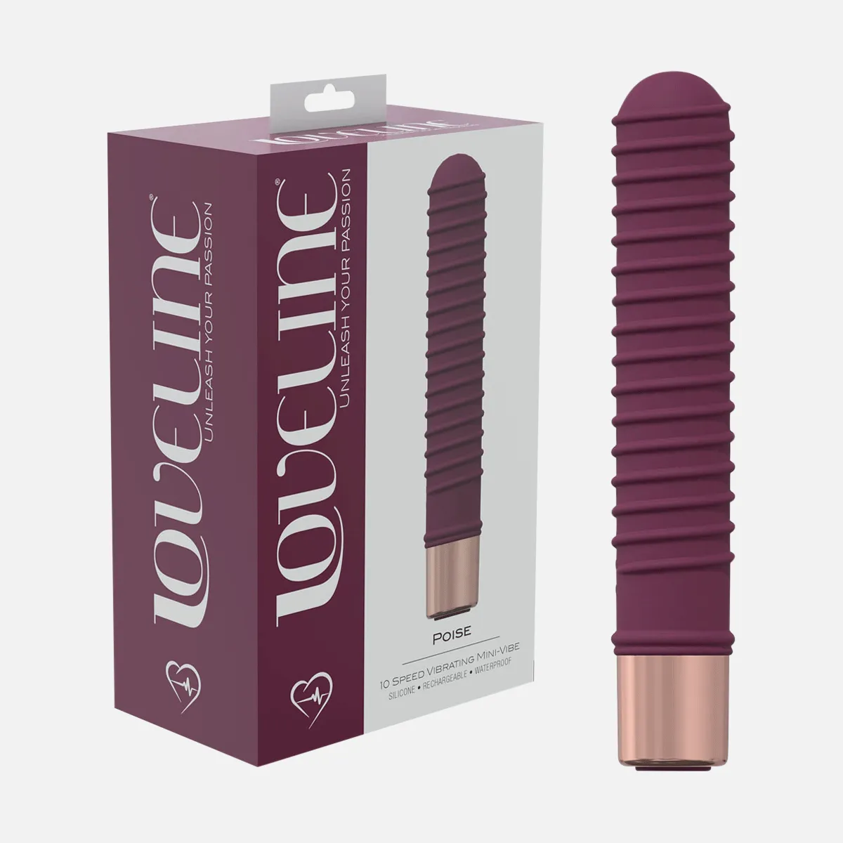 Loveline Poise Bullet Vibrator - Burgundy