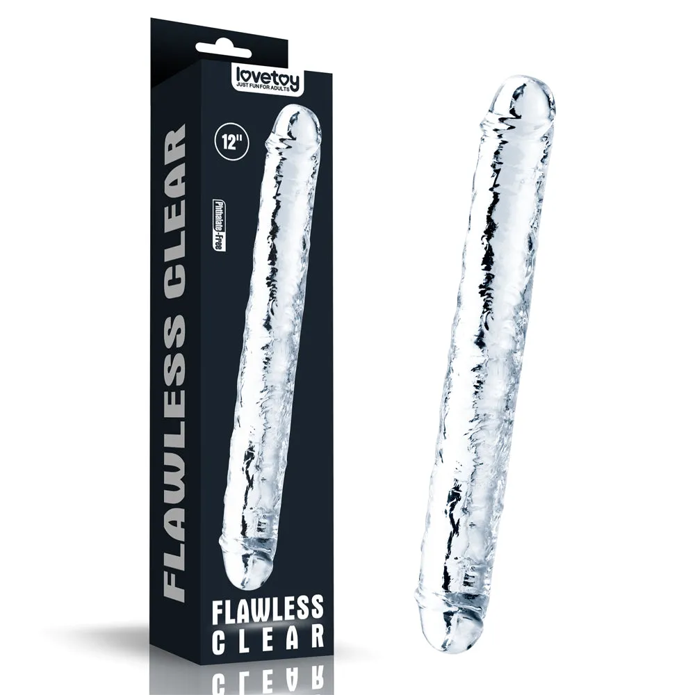 LoveToy Flawless Clear Double Dildo