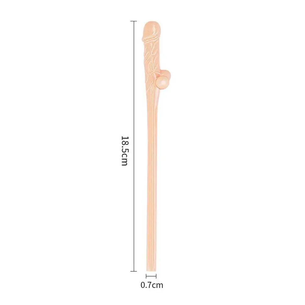 Lovetoy Flesh Pink Pack of 9 Realistic Willy Straws