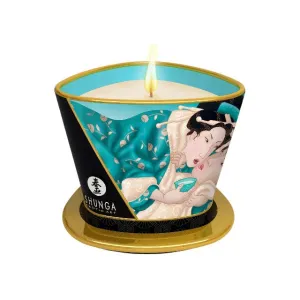 Lumânare pentru masaj SHUNGA Sensual - Island Blossoms. cu uleiuri 100% naturale. cu aromă de flori exotice. 170 ml