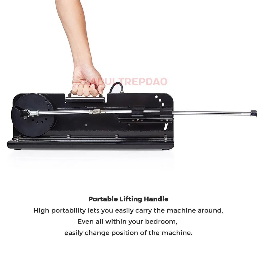 Lustti Classic Sex Machine FM12 with 120-Watt Motor. Anti-Rotation Connecting System