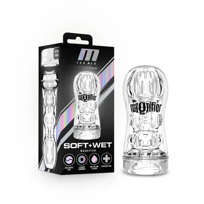 M for Men Soft & Wet Magnifier Masturbator by Blush