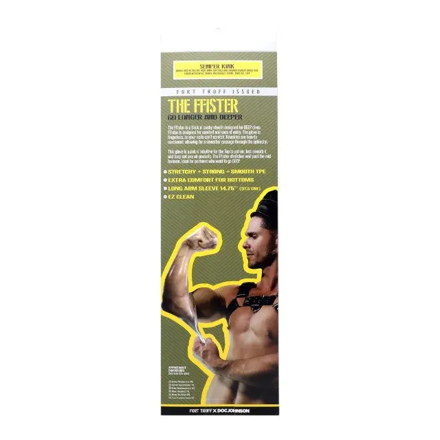 Manșon pentru mână DOC JOHNSON The Ffister. pentru fisting. din material elastic. lungime 34.4 cm. transparent