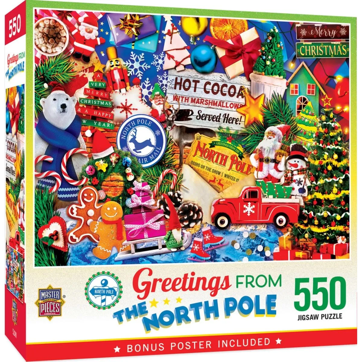 MasterPieces  Holiday Greetings From the North Pole Puzzle 500 Piece