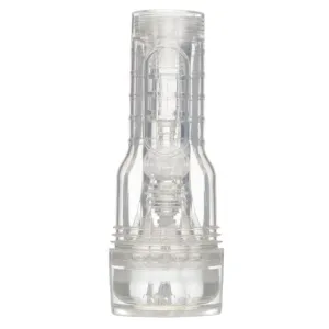 Masturbator manual FLESHLIGHT GO Torque. canal texturat pentru simulare vaginală realistă. lungime 18 cm. transparent