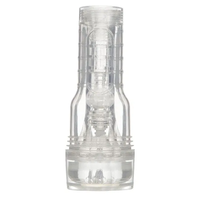 Masturbator manual FLESHLIGHT GO Torque. canal texturat pentru simulare vaginală realistă. lungime 18 cm. transparent