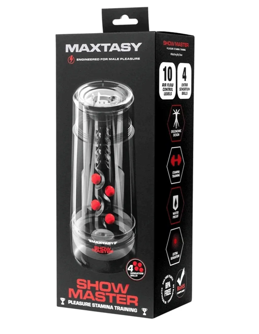 Maxtasy Show Master Clear Viewable Stroker