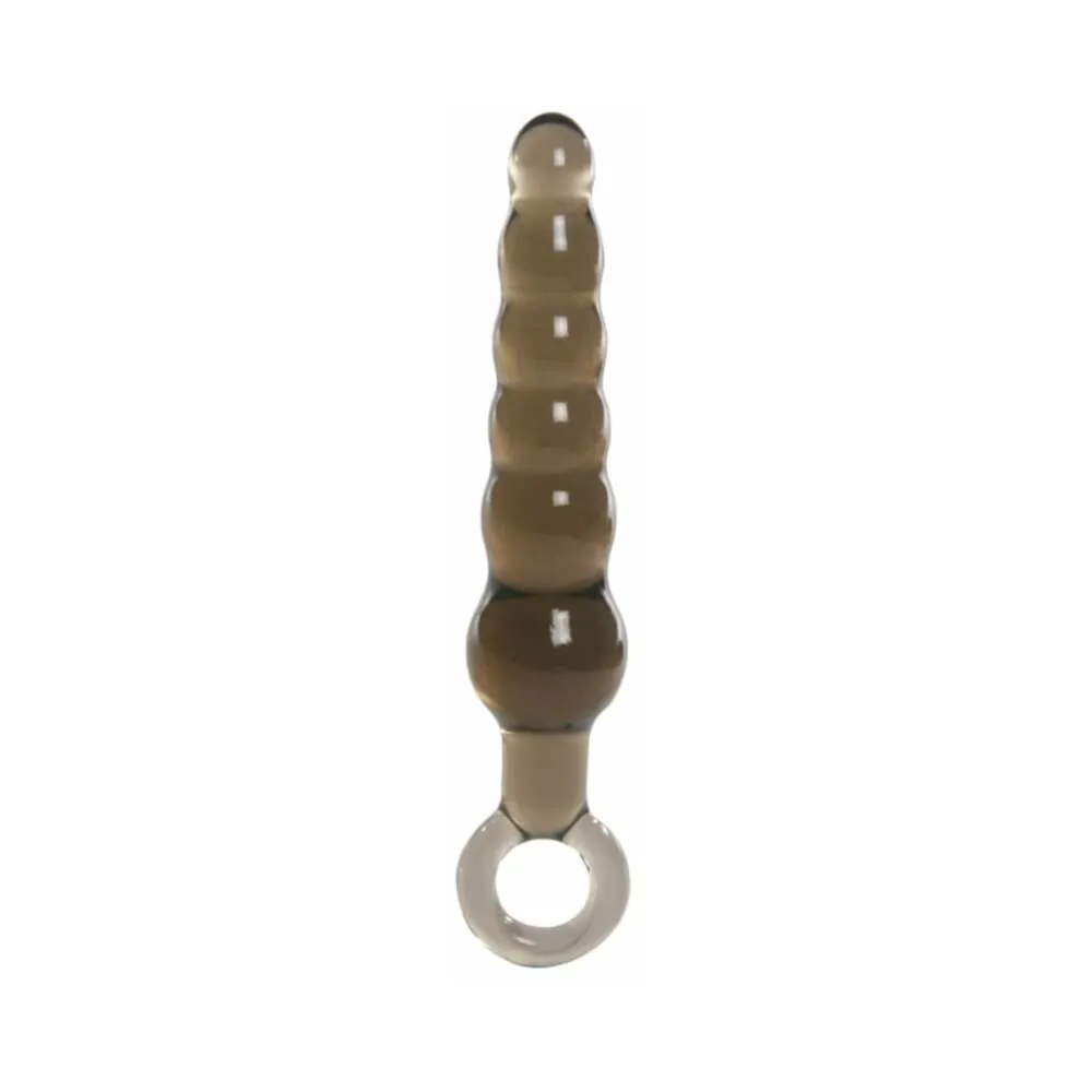 Me You Us Rippled Wand Anal Teaser Plug Black