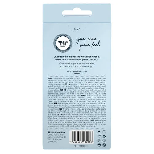Mister Size 49 mm condoms 10 pieces