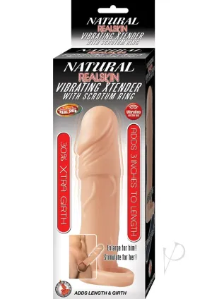 Natural Realskin Vibe Xtender W/ring Fle