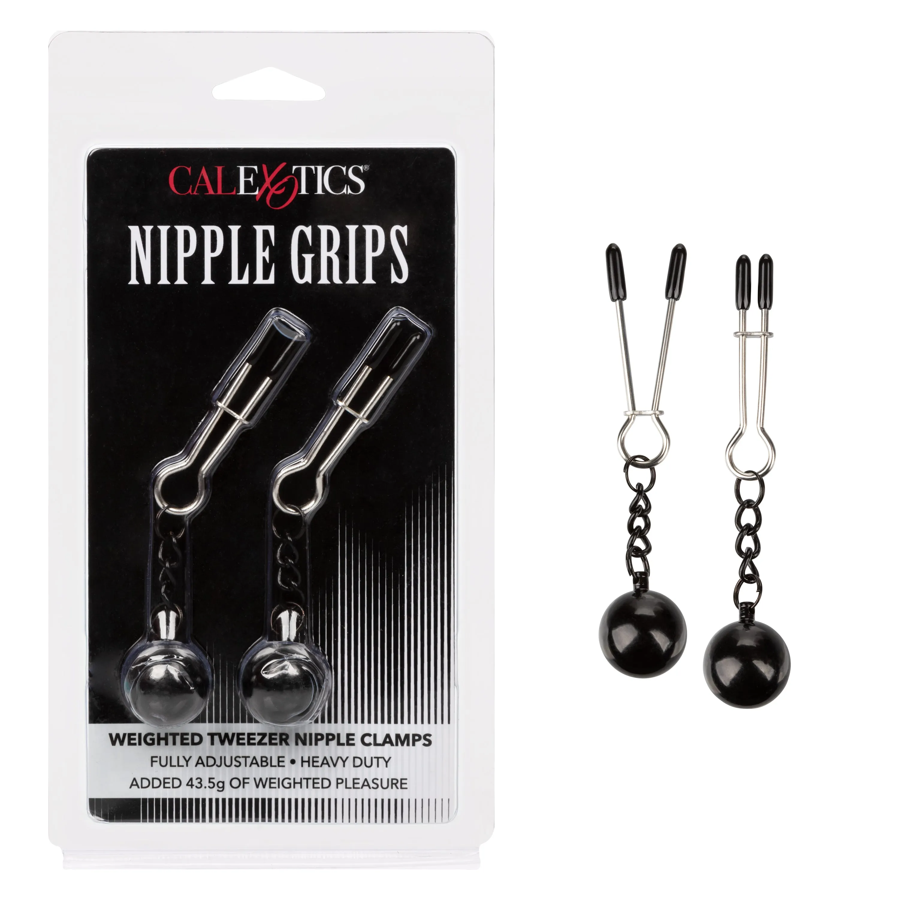 Nipple Grips Weighted Tweezer Nipple Clamps - set of 2