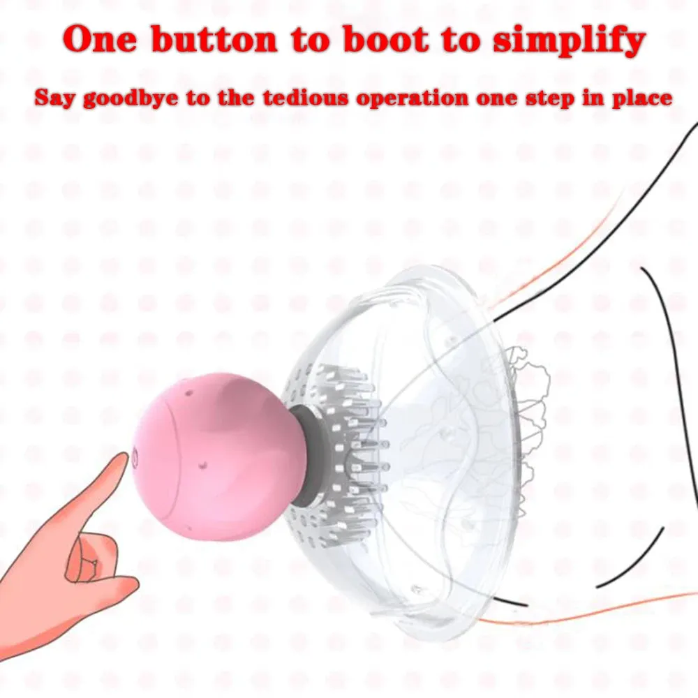 Nipple Sucker Massager - Breast Pump Rotating Stimluation Women Sex Toys