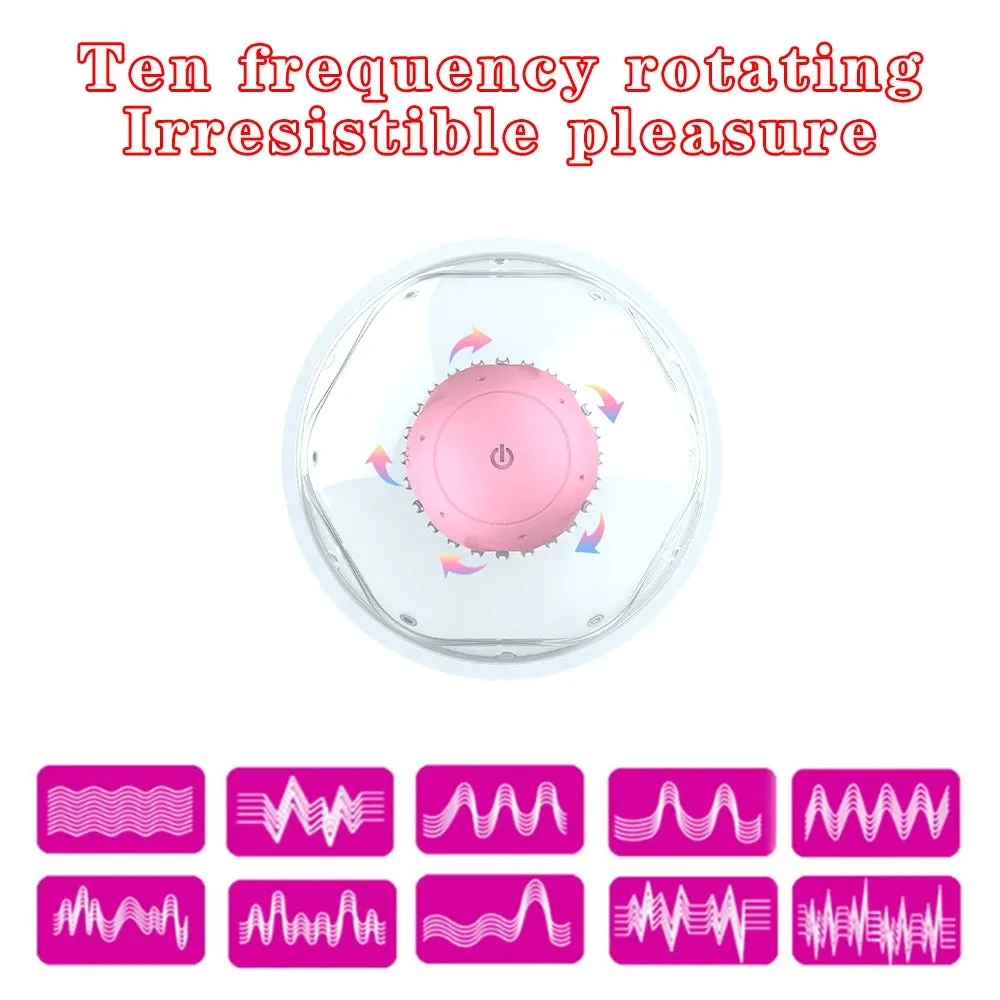 Nipple Sucker Massager - Breast Pump Rotating Stimluation Women Sex Toys
