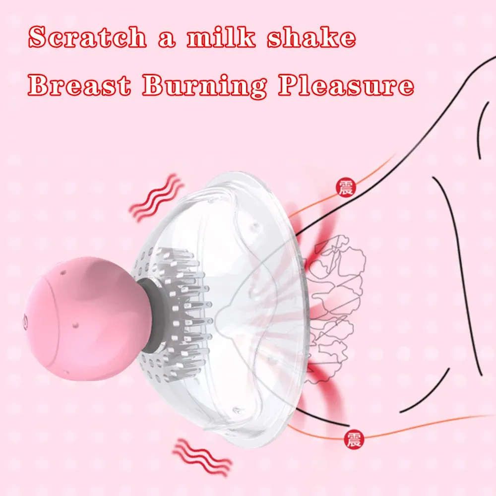 Nipple Sucker Massager - Breast Pump Rotating Stimluation Women Sex Toys