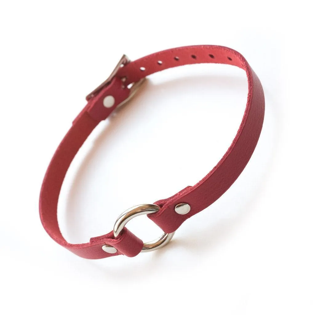 O-Ring Leather Choker