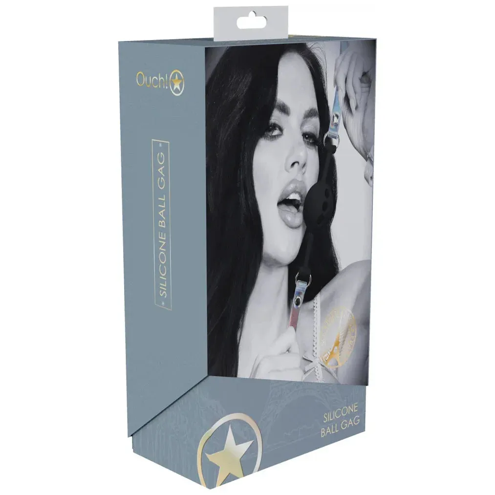 Ouch Paris Collection Silicone Ball Gag by Shots