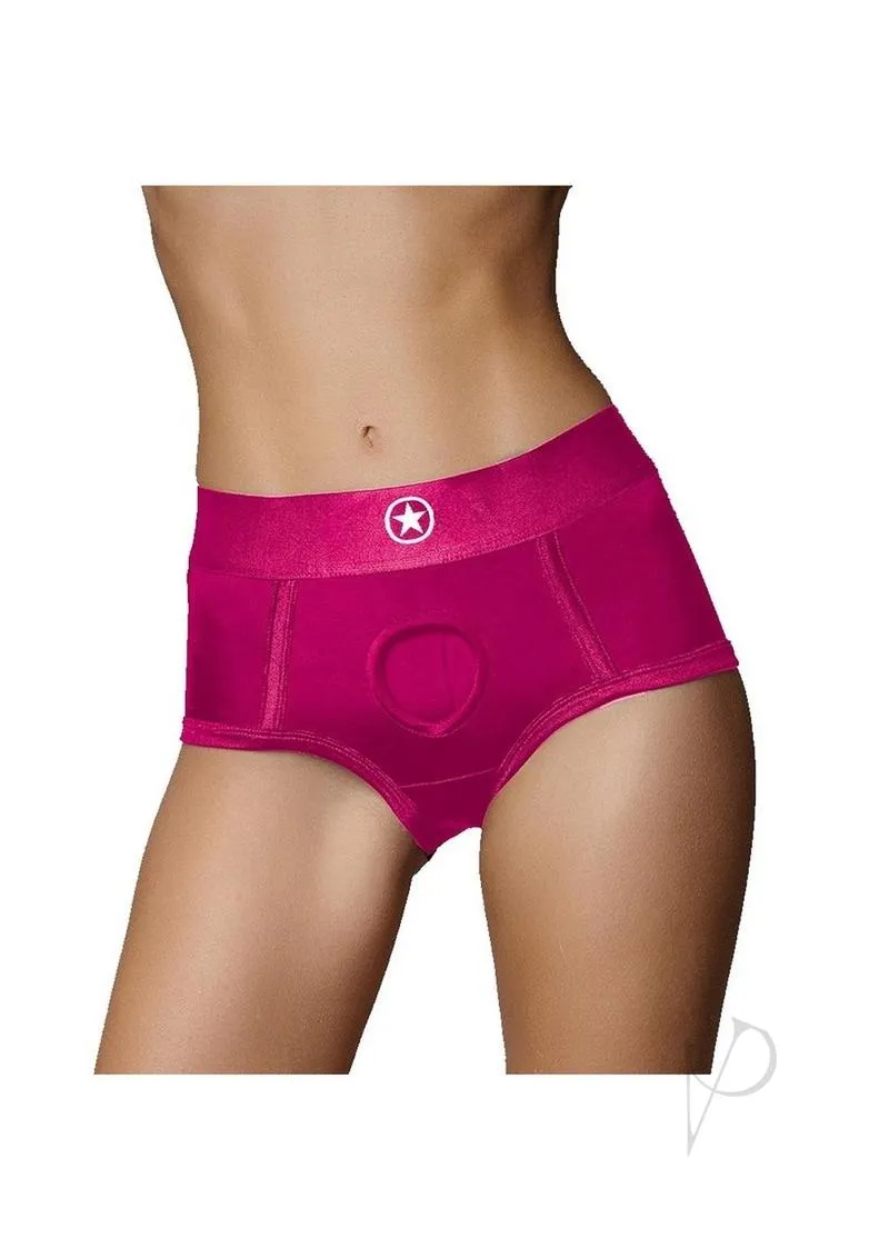 Ouch Vibe Strap On Brief Xs/sm Pink