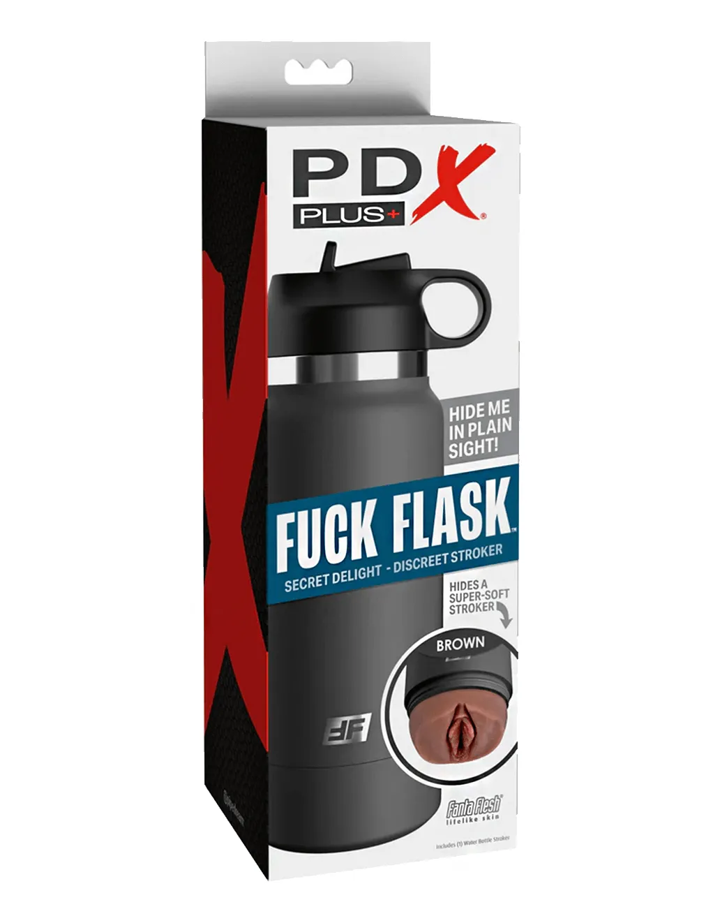 PDX Plus Fuck Flask Grey