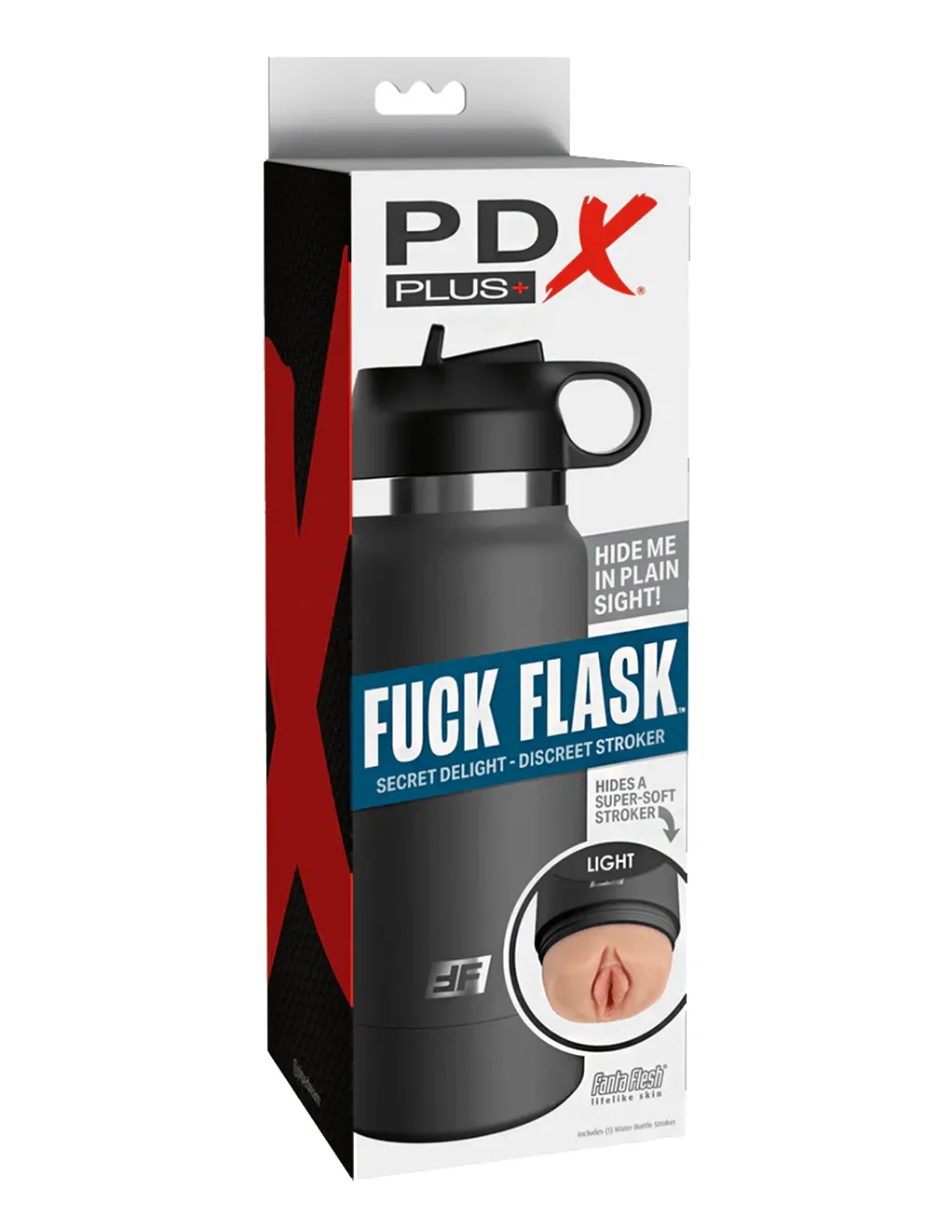 PDX Plus Fuck Flask Grey