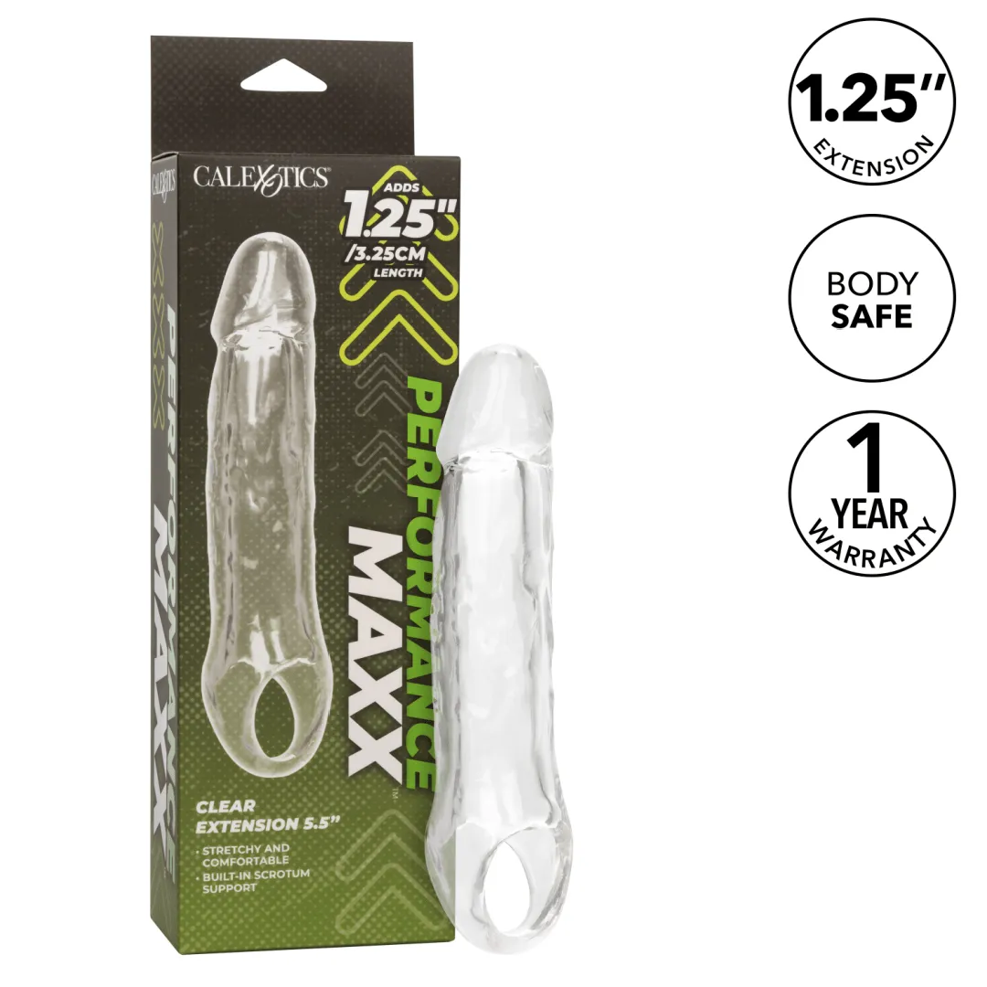 Performance Maxx 5.5 Inch Clear Penis Extension with Ball Strap
