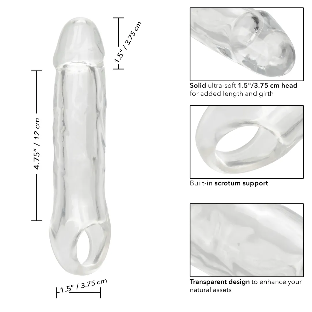 Performance Maxx 6.5 Inch Clear Penis Extension with Ball Strap