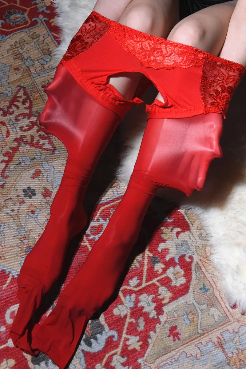 Plus Size - Lace Stockings Pantyhose