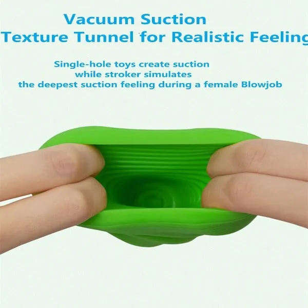 Pocket Pussy Male Masturbator Egg - Vacuum Sucking Penis Massage Sex Toy for Men