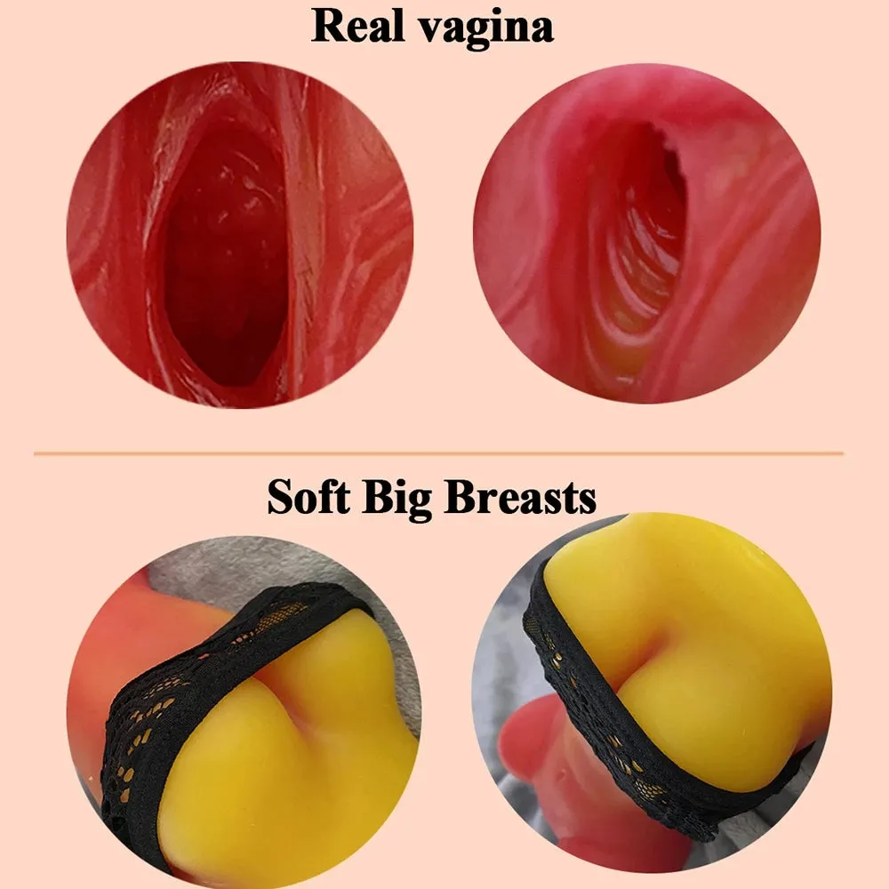 Pocket Pussy Realistic Masturbator Sex Toys for Men - Silicone Vaginal Penis Massager