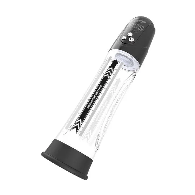 Pompă pe bază de apă DREAMTOYS Automatic Water Pump. pentru mărirea penisului. 4 intensități. 4 viteze. transparentă