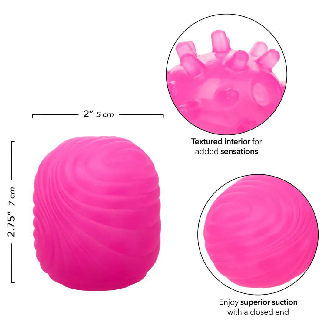 Pop Sock Textured Ultra Squishy Reversible Stroker - Pink