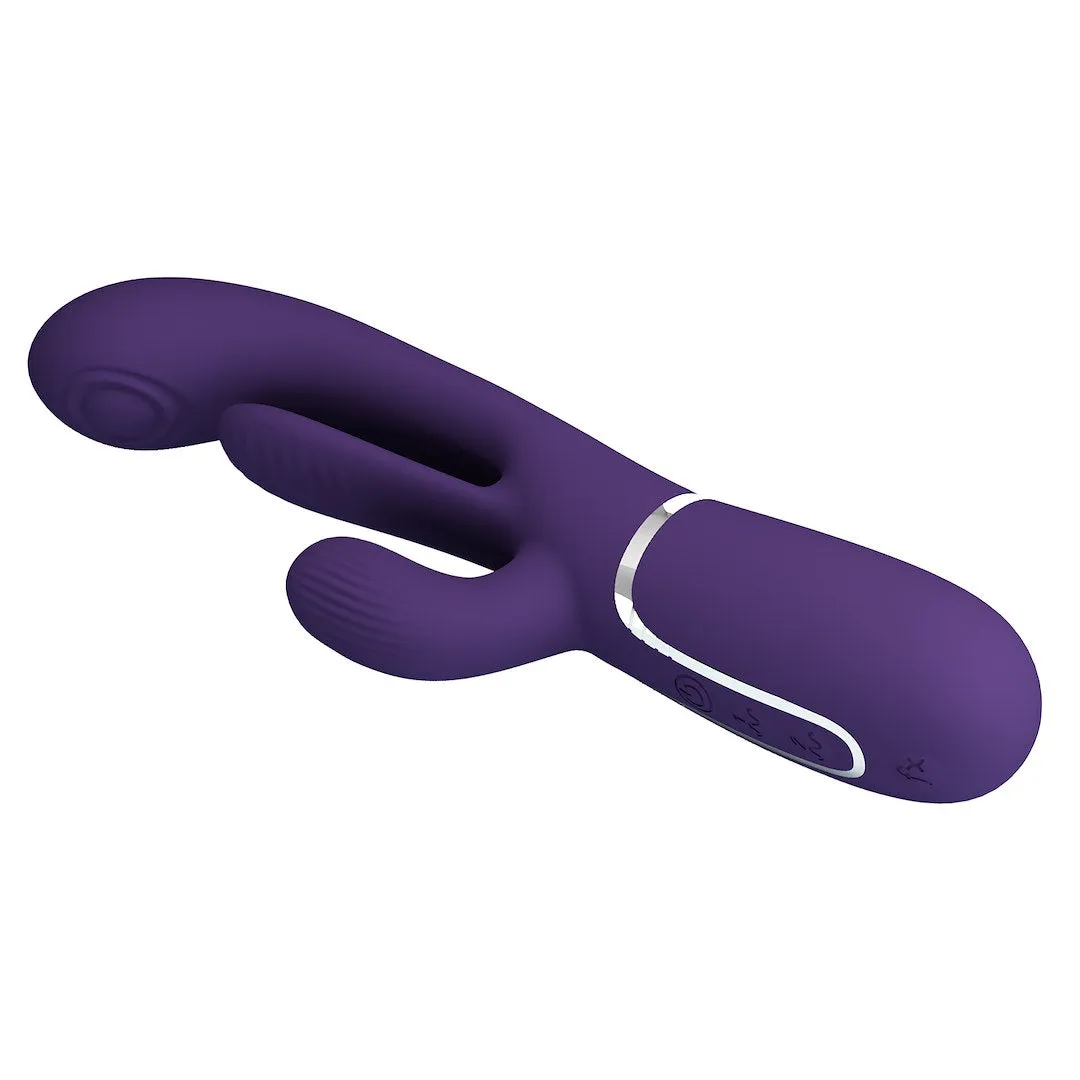 Pretty Love Shania External Sensations Thumping Vibrator – Dark Purple