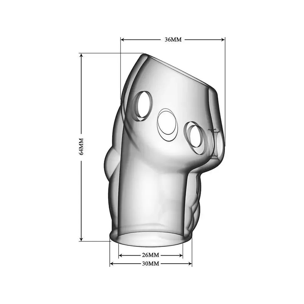 Pretty Love Stretchy Rubber Clear Oscar Penis Sleeve