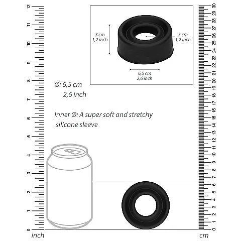 Pumped Silicone Pump Sleeve Lg by Shots