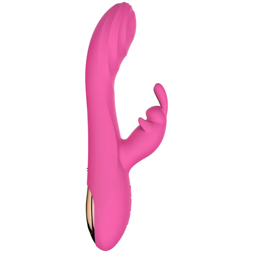Rabbit Clit Clamps G Spot Vibrator - Vibrating Anal Dildo Female Sex Toy