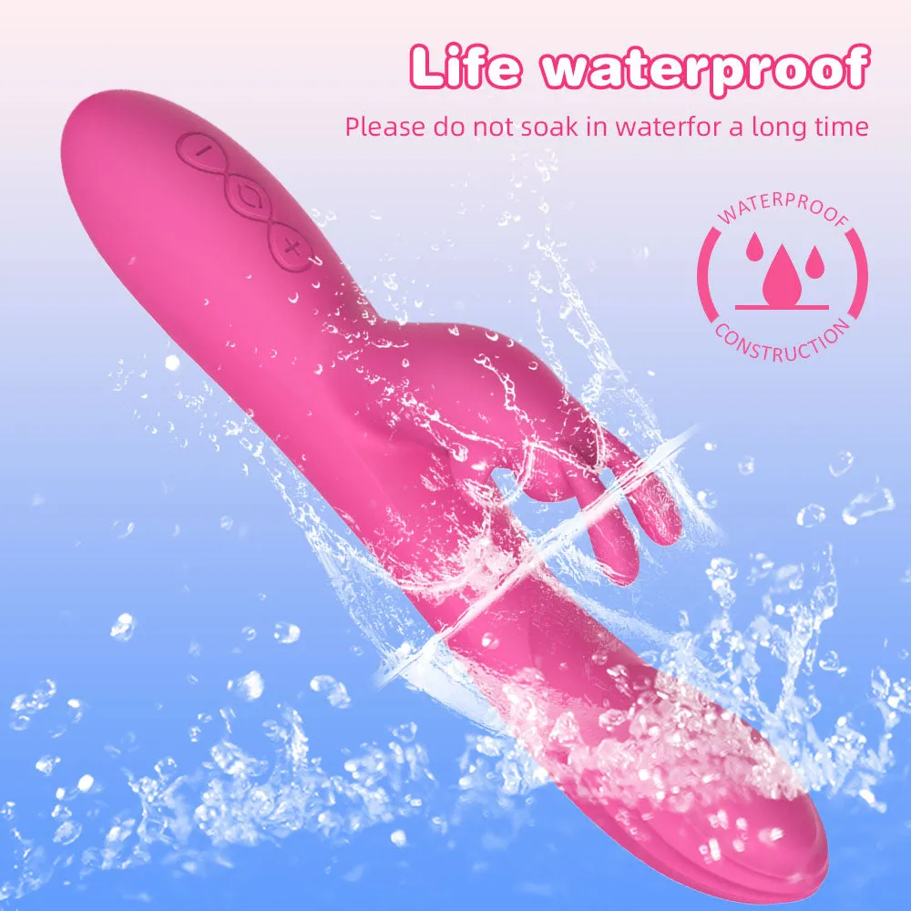 Rabbit Clit Clamps G Spot Vibrator - Vibrating Anal Dildo Female Sex Toy