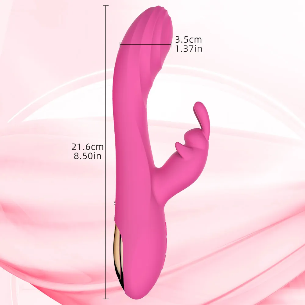 Rabbit Clit Clamps G Spot Vibrator - Vibrating Anal Dildo Female Sex Toy