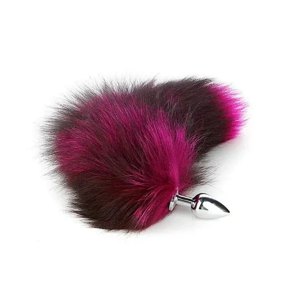 Real Fox Tail Anal Plug Large by XR