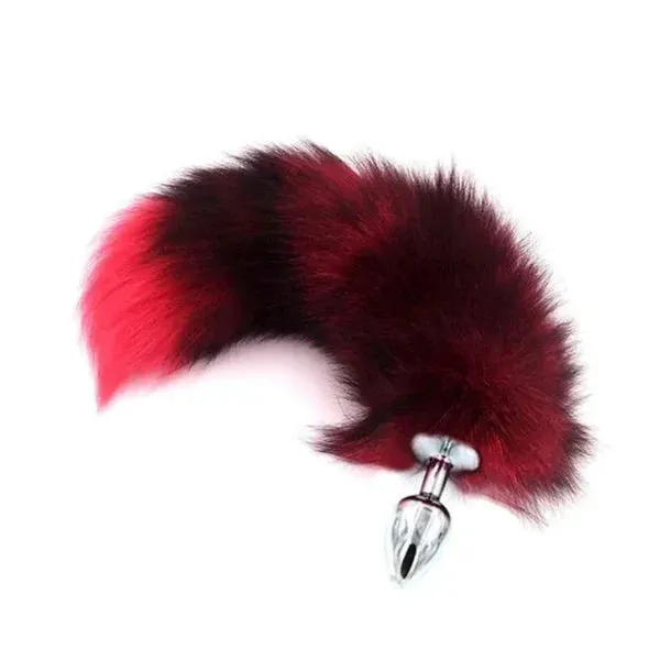Real Fox Tail Anal Plug Large by XR