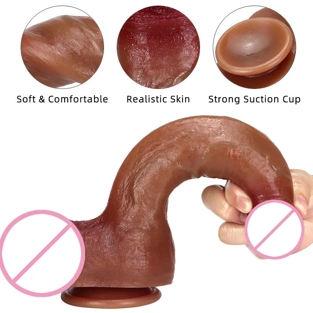 Realistic Dildo Anal Plug Prostate Massager - Silicone G Spot Buttplug Sex Toys for Women