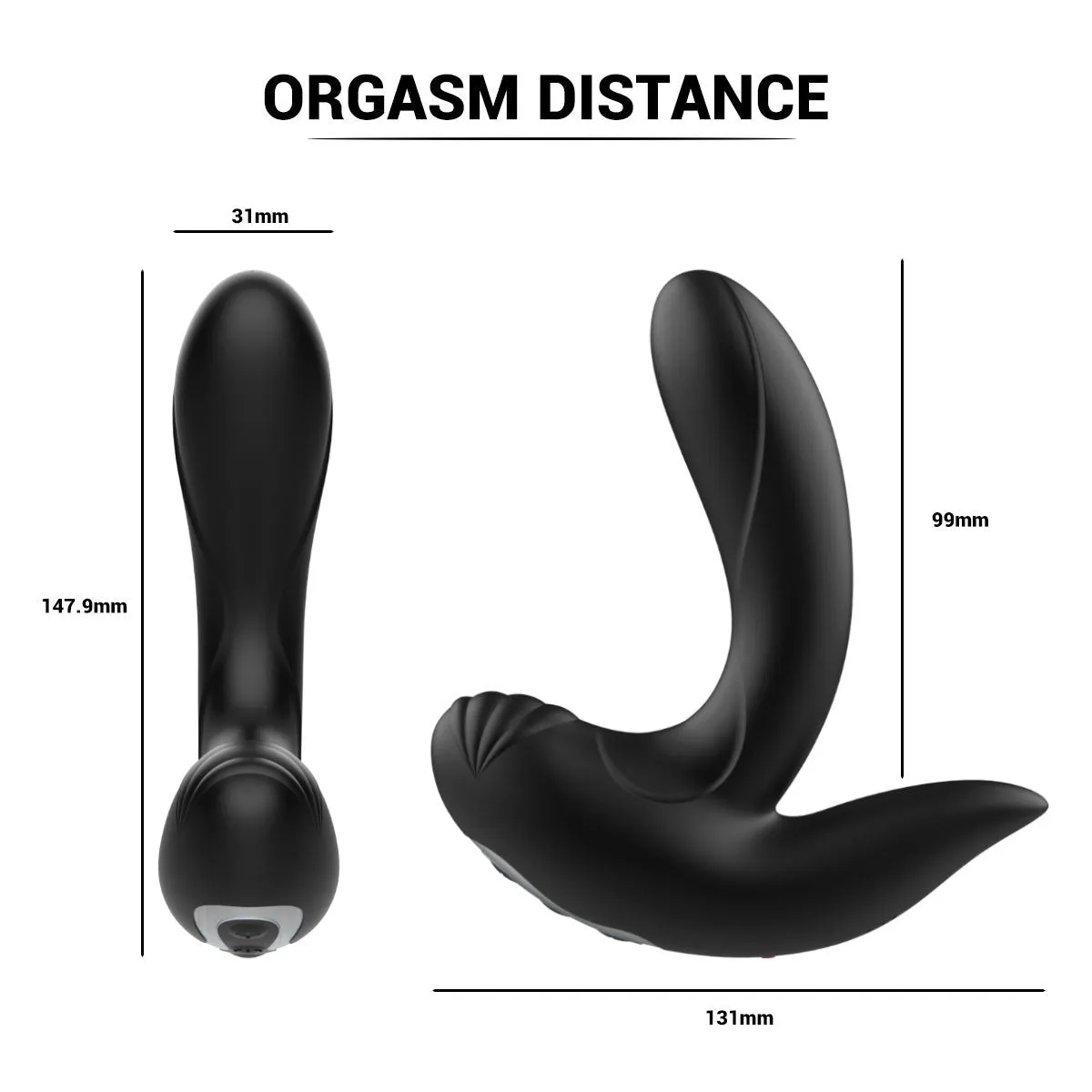 Remote Control Inflatable Anal Plug - Vibrating Dildo Butt Plug Prostate Massager