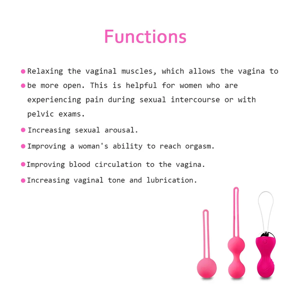 Remote Control Kegal Ball - Vibrating Panty Egg Pelvic Muscle Female Sex Toys