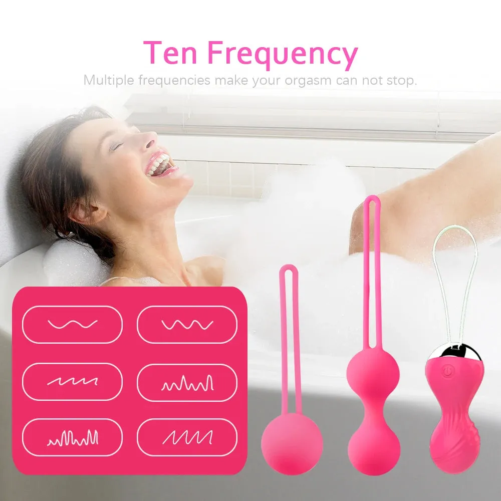 Remote Control Kegal Ball - Vibrating Panty Egg Pelvic Muscle Female Sex Toys