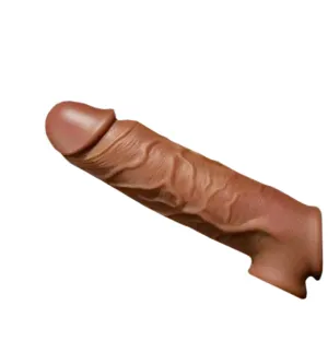 Rimba 5 Reinforcing Penis Extender With Ball Armour Strap | Flesh | Stretchy
