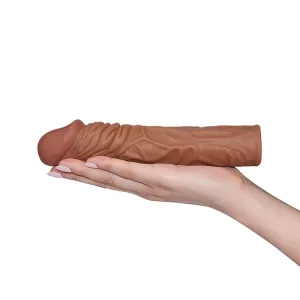 Rimba Reinforcing 7 Extension Penis Sleeve | Brown